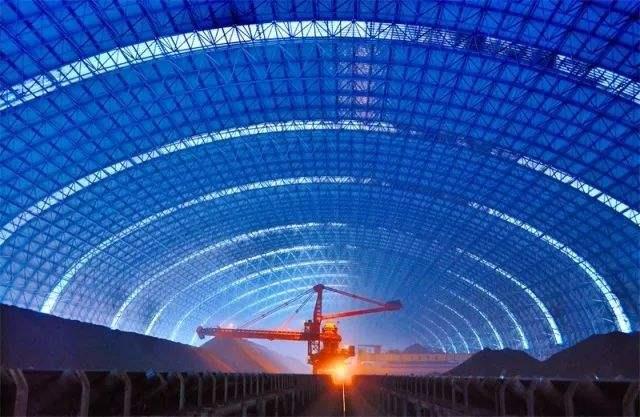 惠州亿优钢构工程师为您解析原料场封闭技术的特点和类型